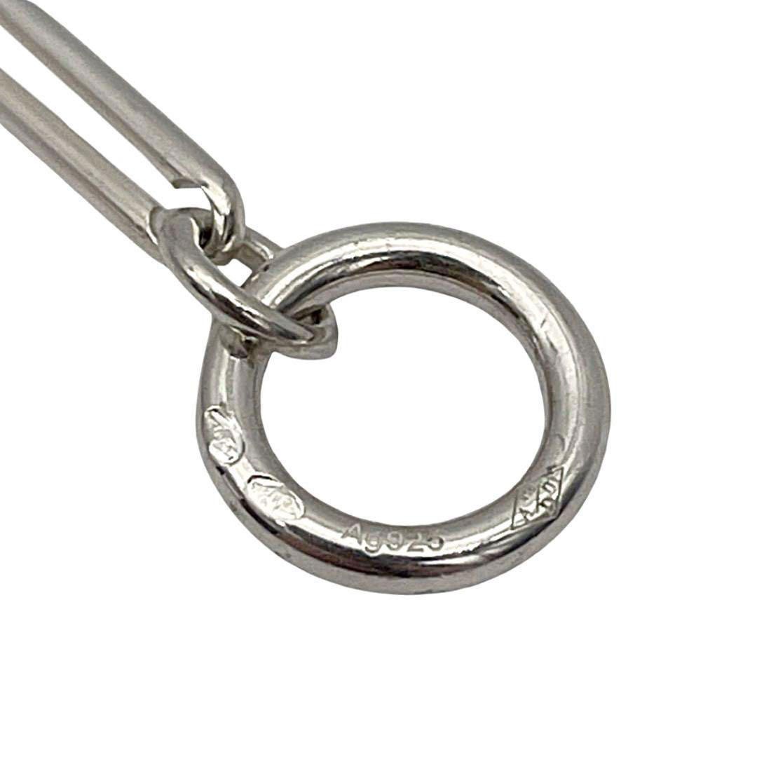 HERMES エルメス ネックレス エクスリブリスMM Ag925/Au750 シルバー ピンクゴールド 15.4g