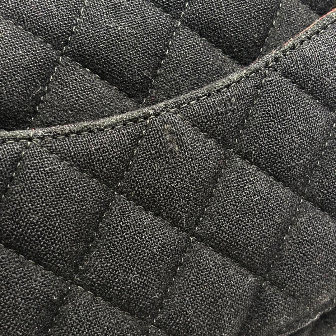 CHANEL シャネル ミニマトラッセ20 チェーンショルダーバッグ 2018メティエダール ウール/レザー ブラック/ゴールド金具 26番台