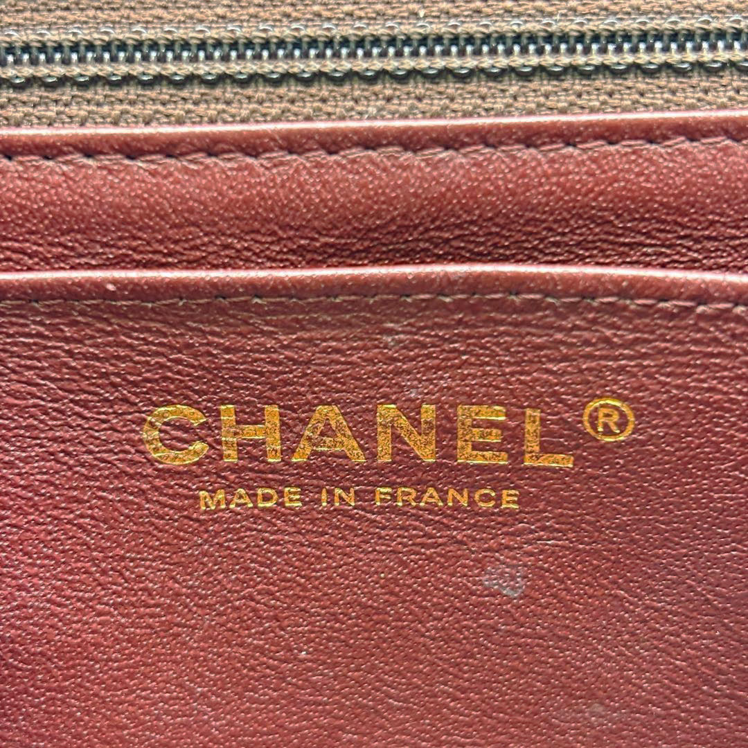 CHANEL シャネル ミニマトラッセ20 チェーンショルダーバッグ 2018メティエダール ウール/レザー ブラック/ゴールド金具 26番台
