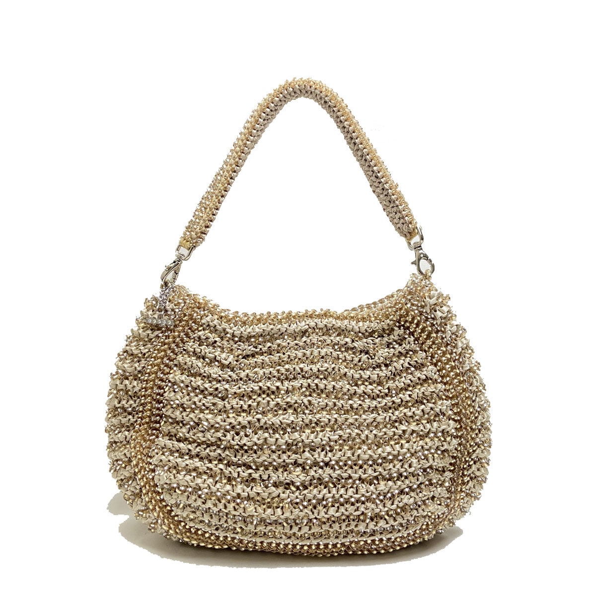 アンテプリマ クリスタッロフィオッコ 2way バッグ がま口　パーティー アンテプリマ クリスタッロフィオッコ 2way バッグ がま口