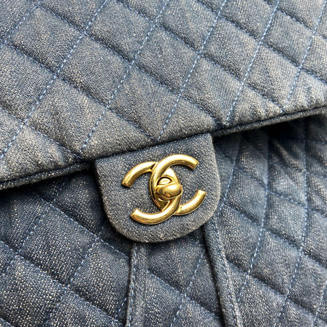 CHANEL ゴールド金具デニムリュック シャネル(CHANEL) 中古 デニム リュック・バックパック | 通販