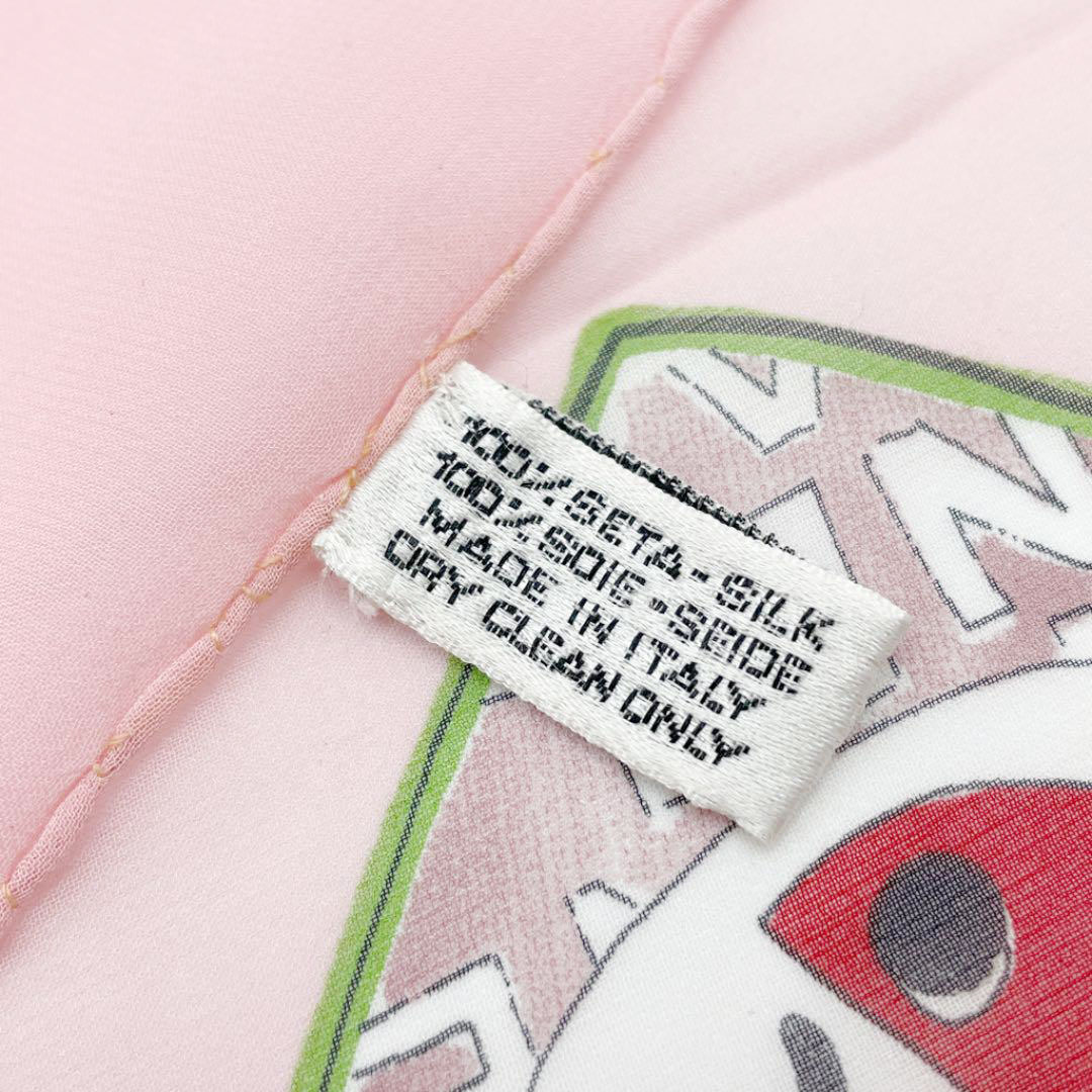 CHANEL シャネル シフォンストール アイコン ハート マドモアゼル No5 シルク ピンク