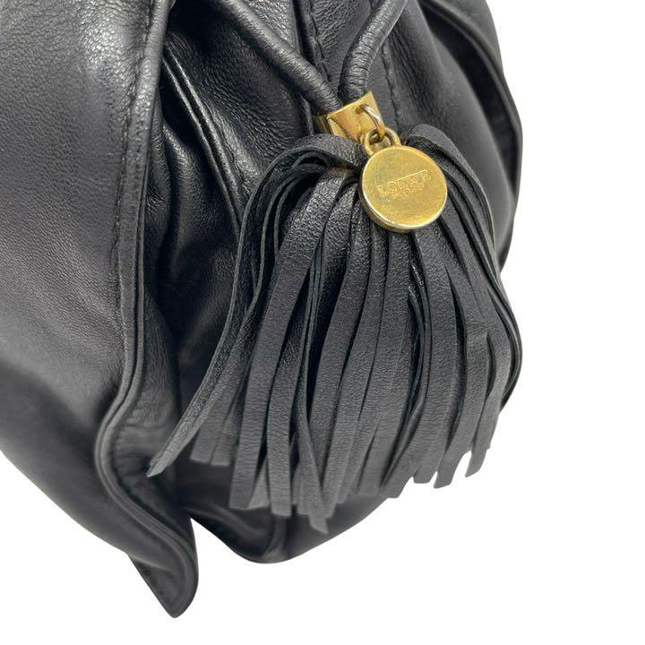 LOEWE ロエベ フラメンコ22 巾着 ショルダーバッグ タッセル フリンジ