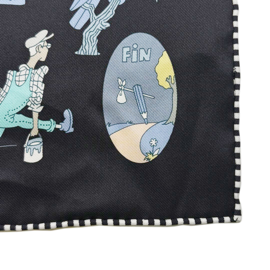 LIFE様◇新品未使用 カレ70 リブレ ブラック　エルメス　スカーフ カレ 70 《カレ・リブレ》 - ブラック | Hermès - エルメス-公式