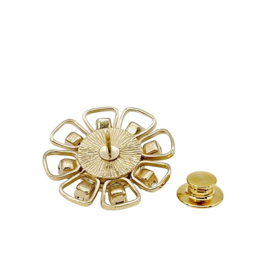 CHANEL シャネル　ココマーク　フェイクパール　ブローチ　ピン　ゴールド CHANEL シャネル ブローチ ピンズ ココマーク フラワー フェイクパール