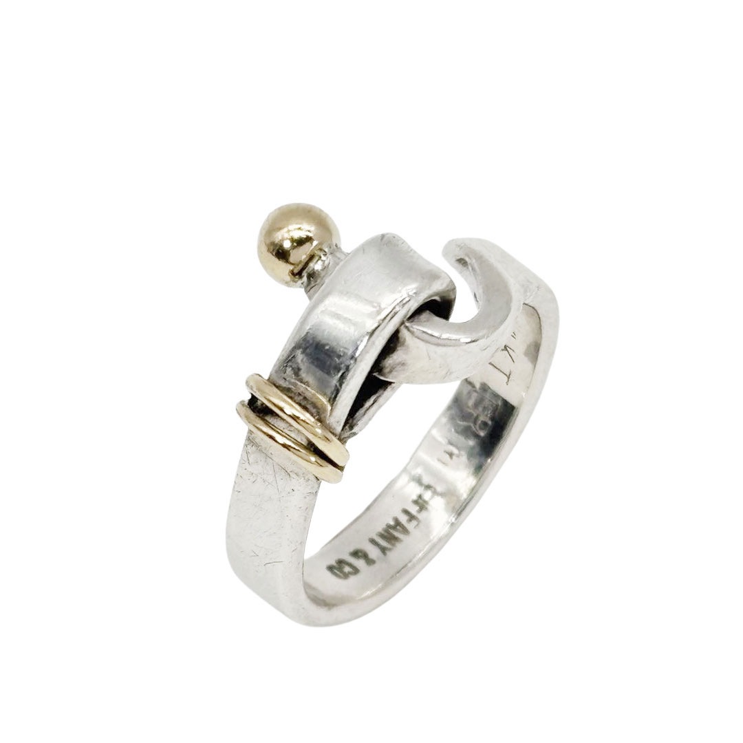 TIFFANY&Co. ティファニー ラブノットリング 指輪 約13.5号 925/14KT シルバー/ゴールド 5.2g