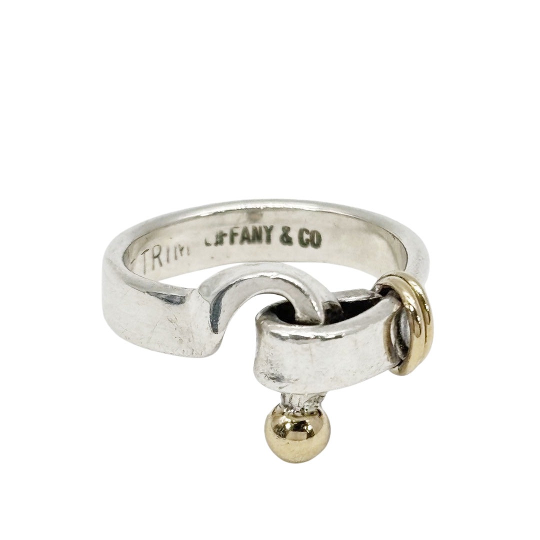 TIFFANY&Co. ティファニー ラブノットリング 指輪 約13.5号 925/14KT シルバー/ゴールド 5.2g