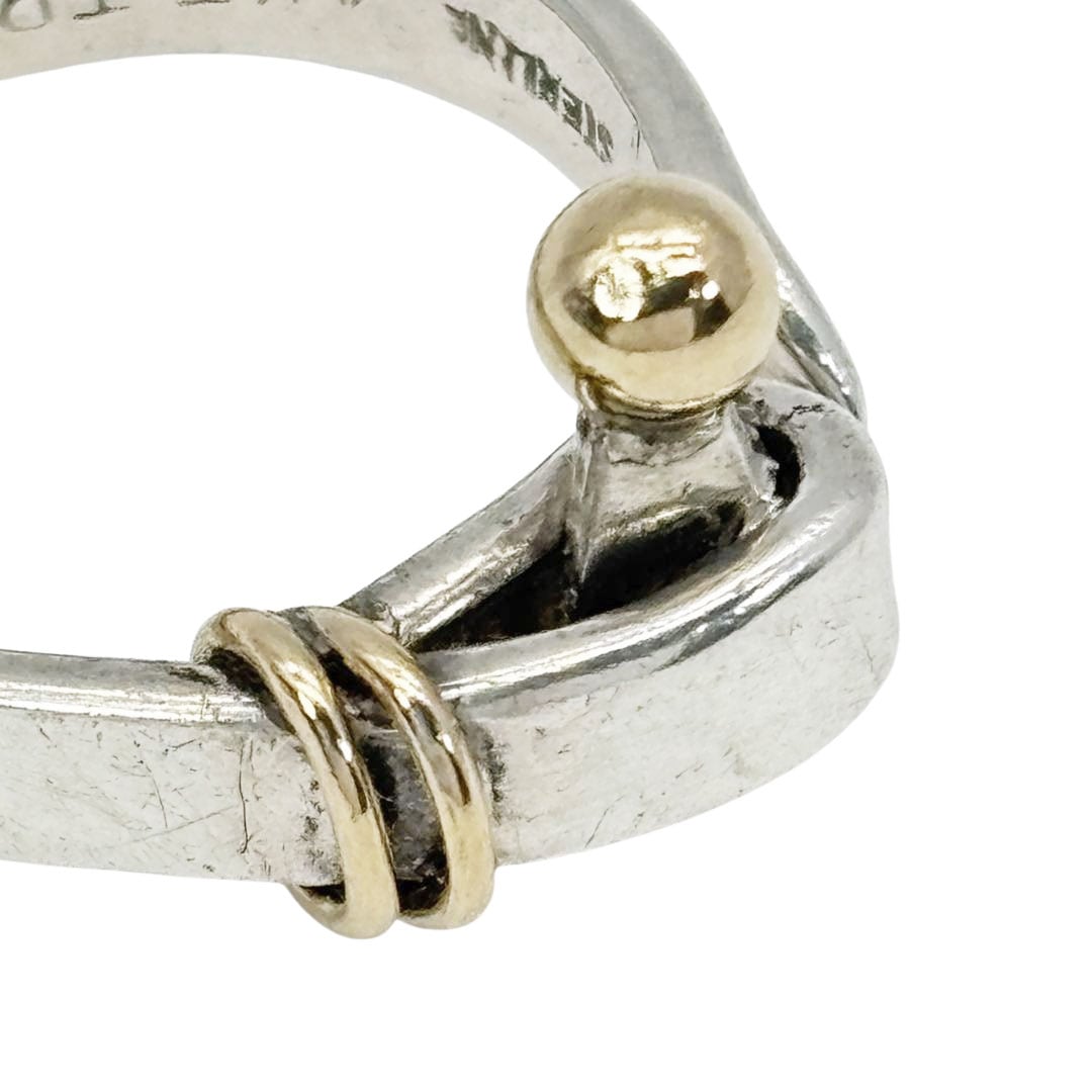 TIFFANY&Co. ティファニー ラブノットリング 指輪 約13.5号 925/14KT シルバー/ゴールド 5.2g