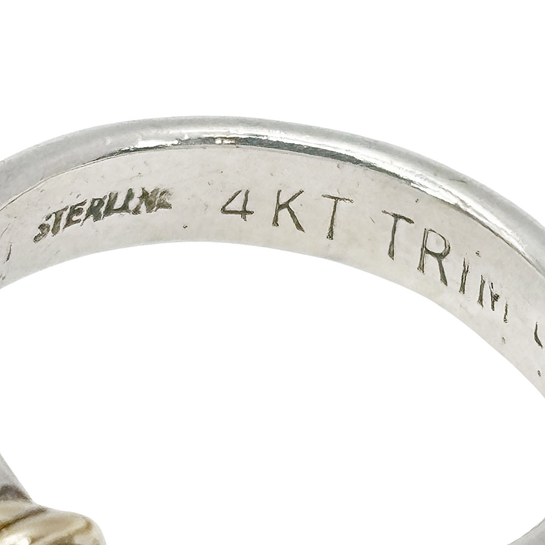 TIFFANY&Co. ティファニー ラブノットリング 指輪 約13.5号 925/14KT シルバー/ゴールド 5.2g