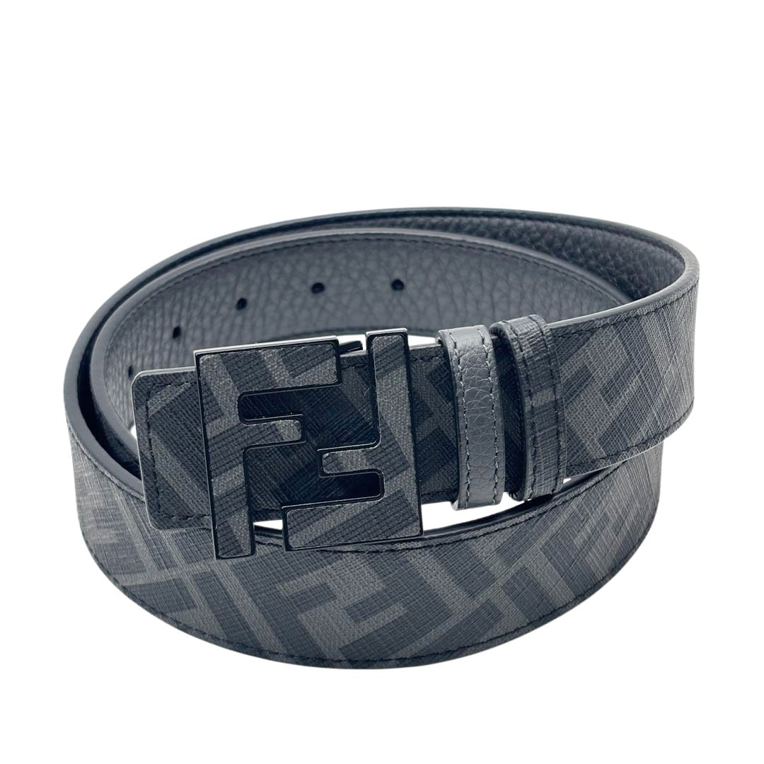 FENDI フェンディ FFスクエアベルト メンズ 80 リバーシブル レザー
