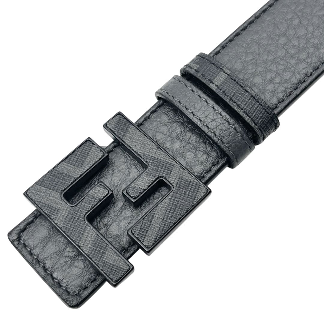 FENDI フェンディ FFスクエアベルト メンズ 80 リバーシブル レザー