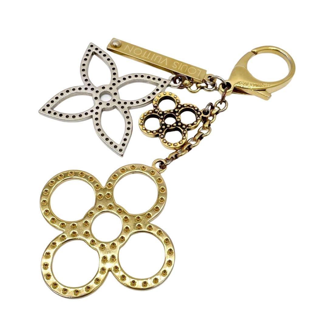 LOUIS VUITTON ルイ・ヴィトン キーリング キーホルダー バックチャーム ビジューサック タバージュ M65090