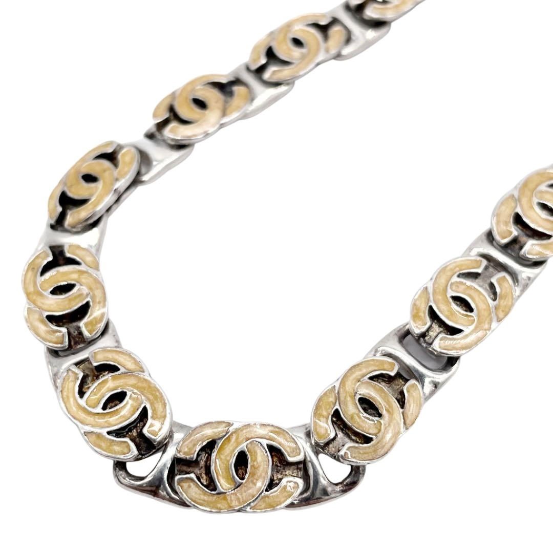 CHANEL シャネル チョーカー ネックレス 24連ココマーク シルバー