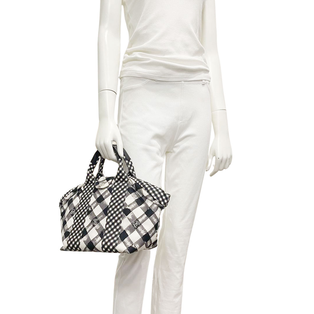 CHANEL ギンガムチェック 40 CHANEL - シャネル CHANEL 80s ギンガムチェック ココボタン