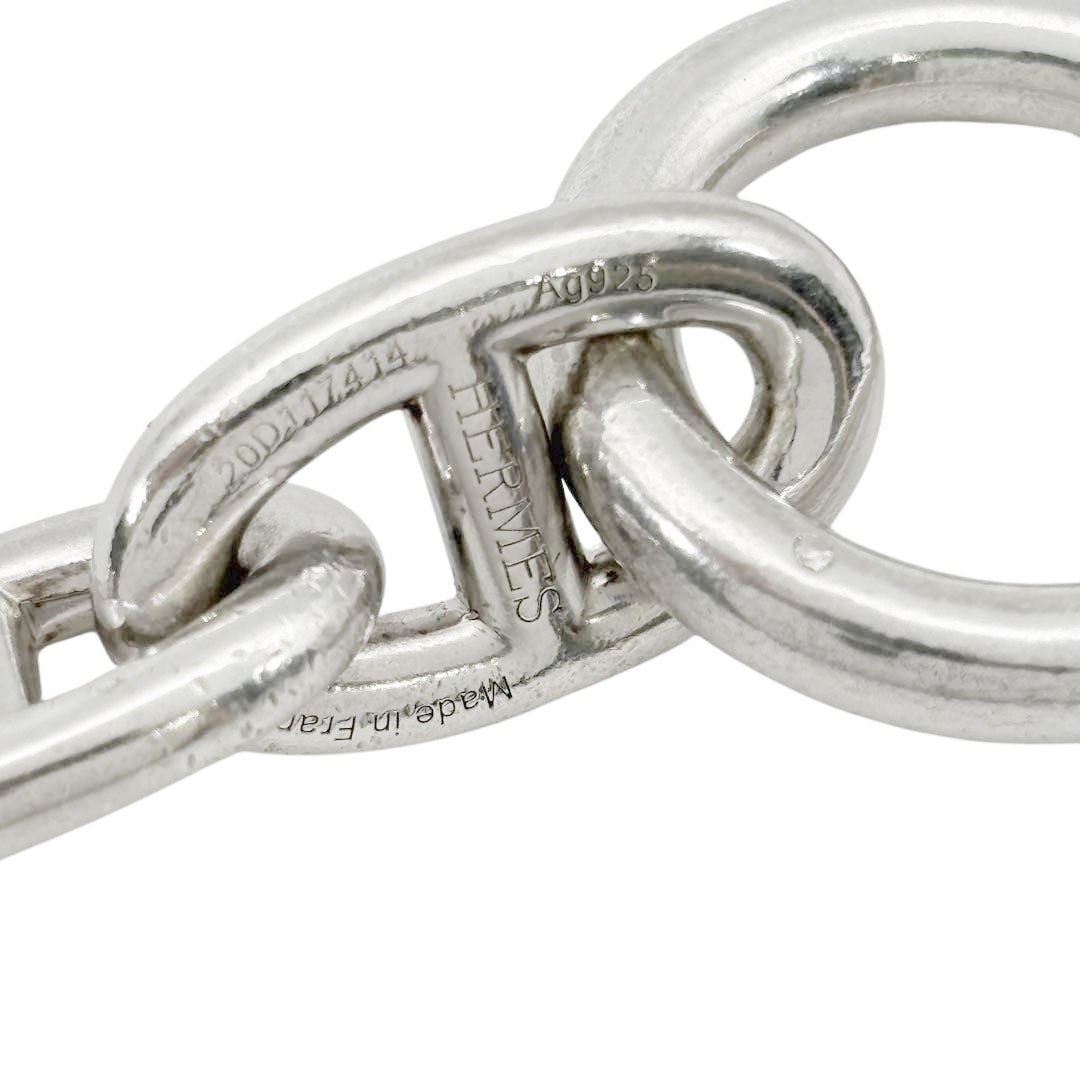 HERMES エルメス ブレスレット シェーヌダンクルTGM 13コマ Ag925 シルバー 114.8g
