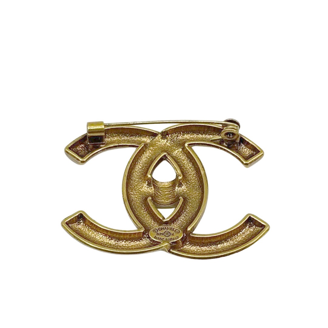 CHANEL シャネル ブローチ ココマーク ターンロック B21K アンティーク