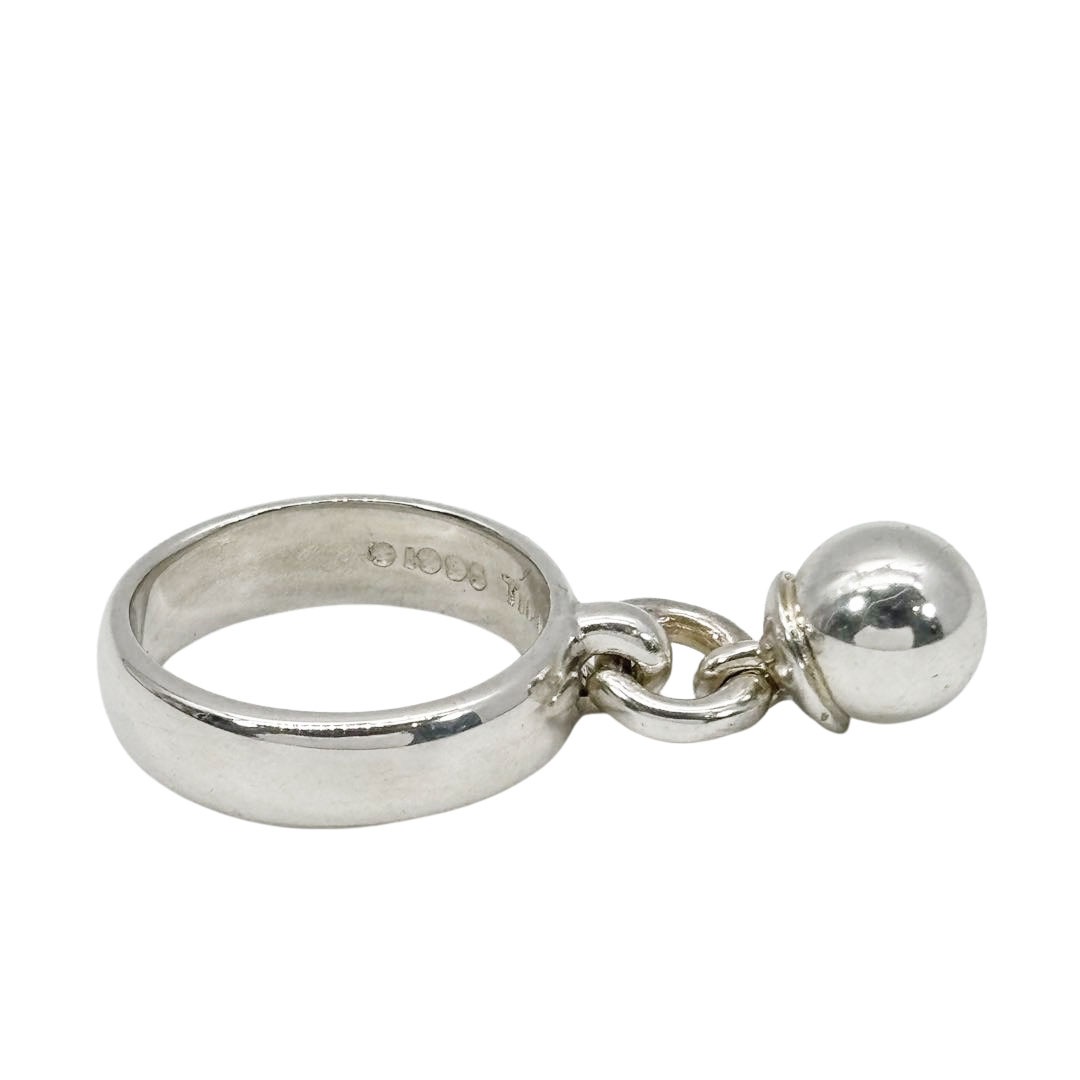 TIFFANY&Co. ティファニー ボールダングル リング 指輪 約9.5号 925 シルバー 5.4g