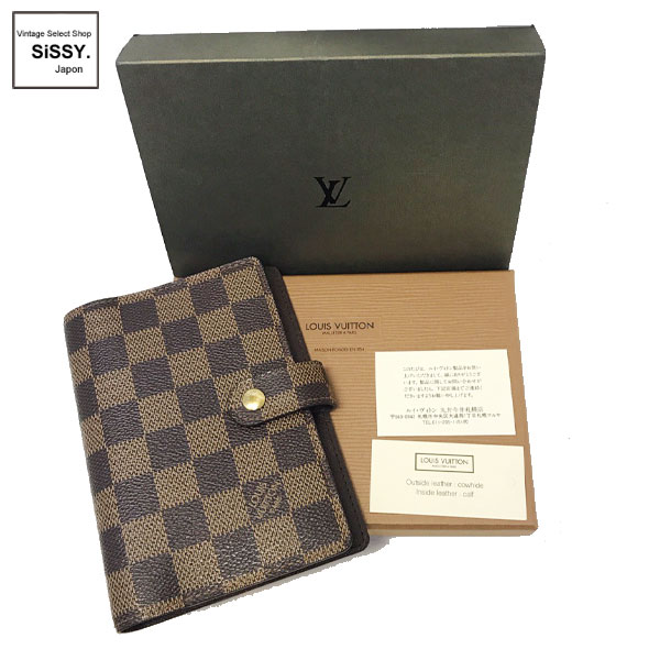 ■ルイ・ヴィトン■ 手帳カバー アジェンダPM ダミエ エベヌ ブラウン R20700 【LOUIS VUITTON】
