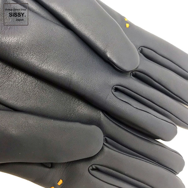 美品❤︎HERMES エルメス リスボン ラムレザー グローブ 手袋 □エルメス□ グローブ 手袋 リスボン ラムレザー/カシミア