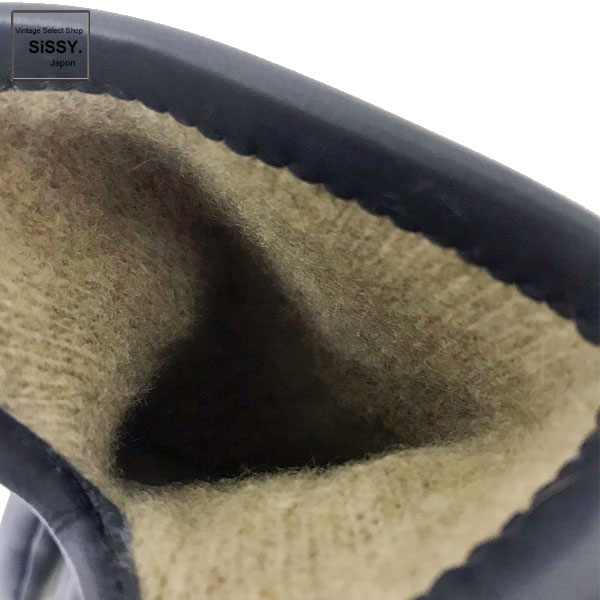 ■エルメス■ グローブ 手袋 リスボン ラムレザー/カシミア ブルーニュイ/アプリコット 7.5（21cm） 【HERMES】