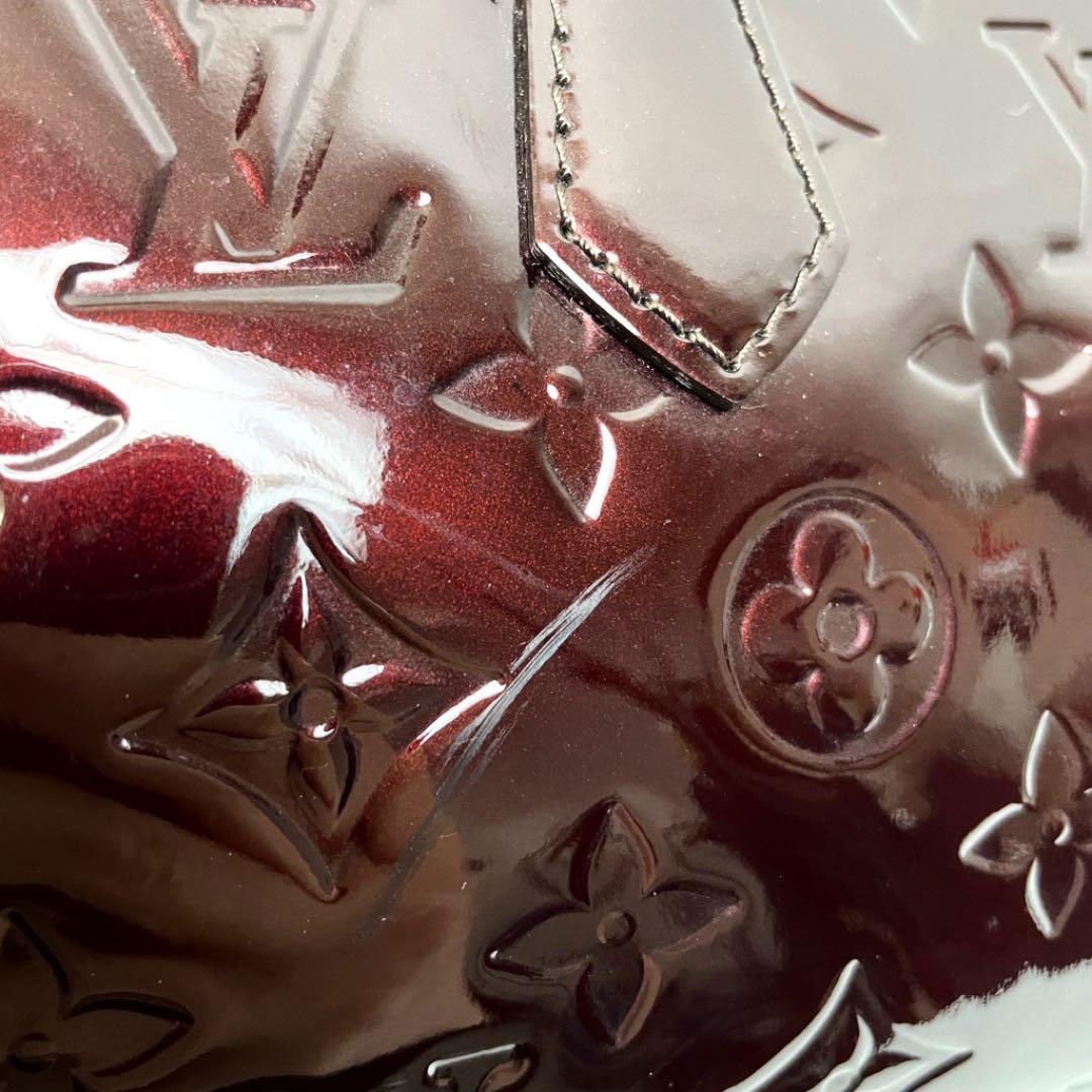 ルイヴィトン ヴェルニ シャーウッド PM 赤 LOUIS VUITTON ルイ