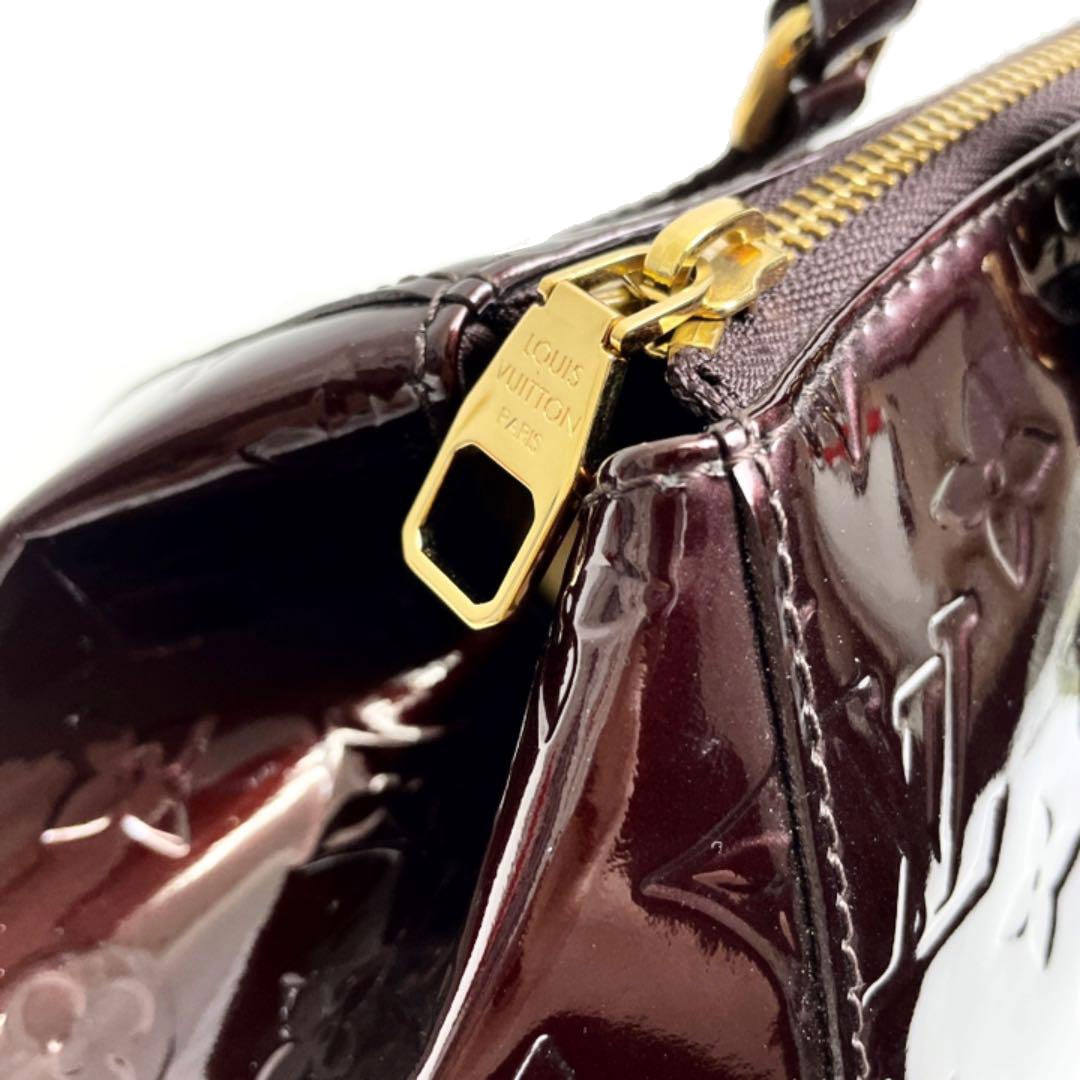 【美品】ルイヴィトン ハンドバッグ M91493 ヴェルニ シャーウッドPM ルイ・ヴィトン ヴェルニ シャーウッドPM アマラント【ルイ・ヴィトン