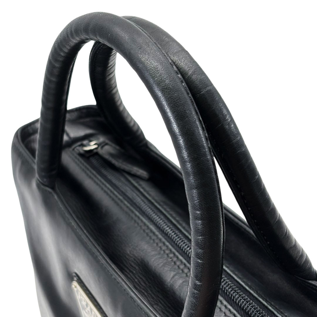 PRADA プラダ ヴィンテージ ハンドバッグ レザー ブラック B5949