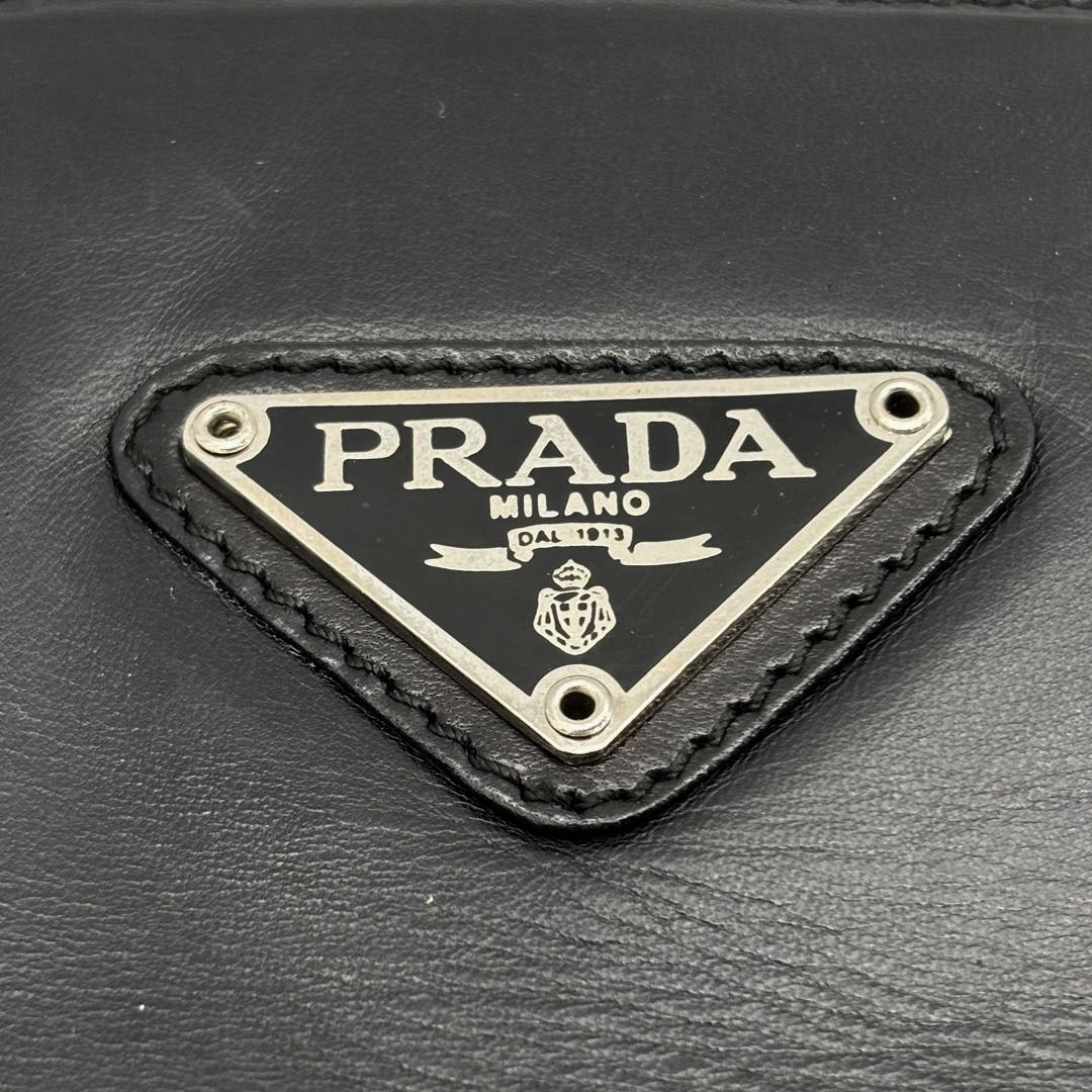 PRADA プラダ ヴィンテージ ハンドバッグ レザー ブラック B5949