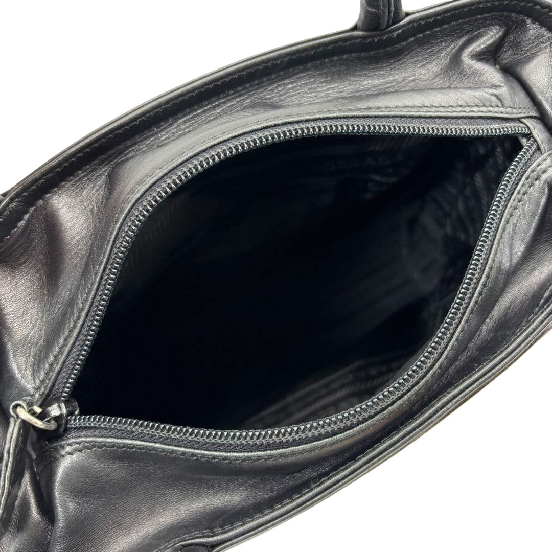 PRADA プラダ ヴィンテージ ハンドバッグ レザー ブラック B5949