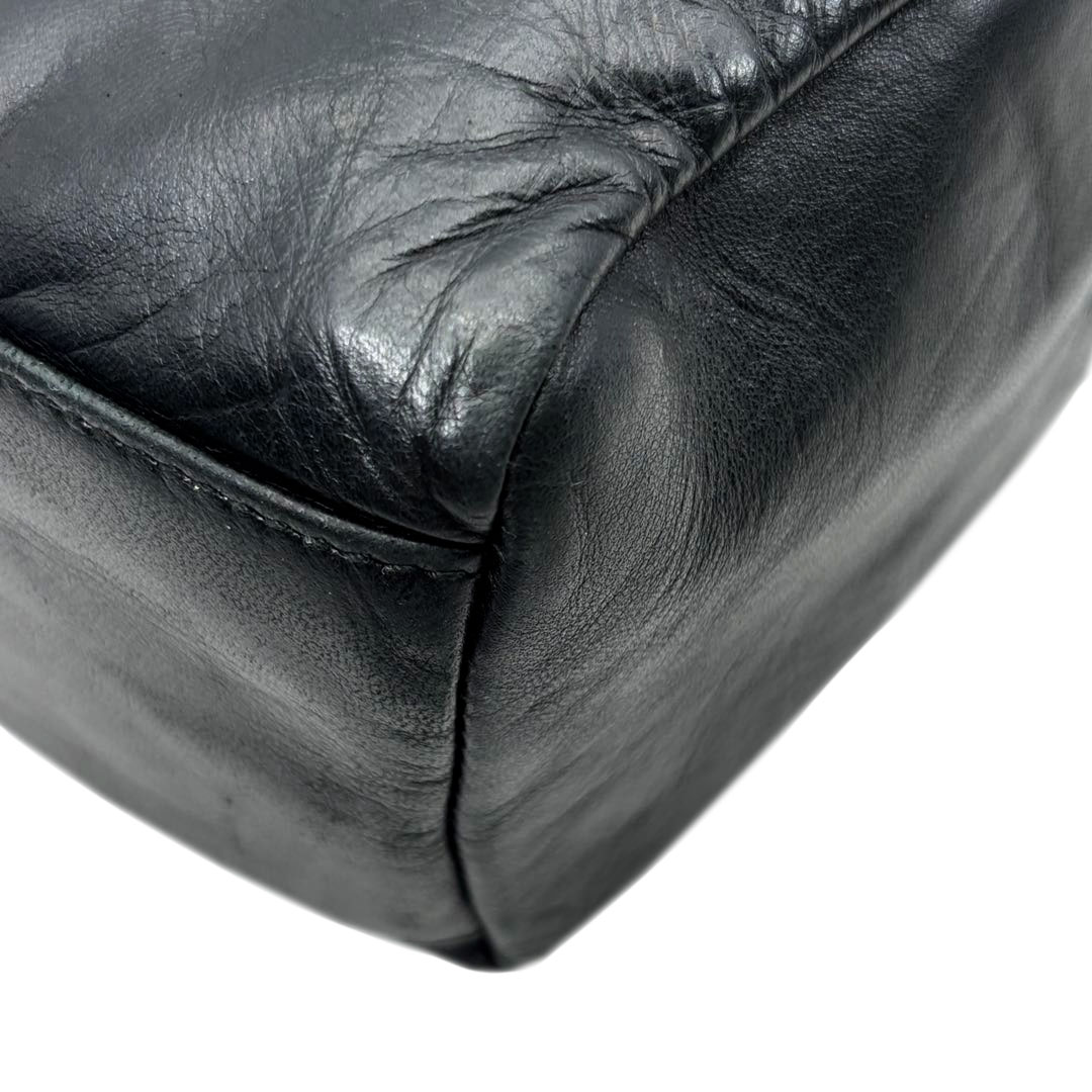 PRADA プラダ ヴィンテージ ハンドバッグ レザー ブラック B5949