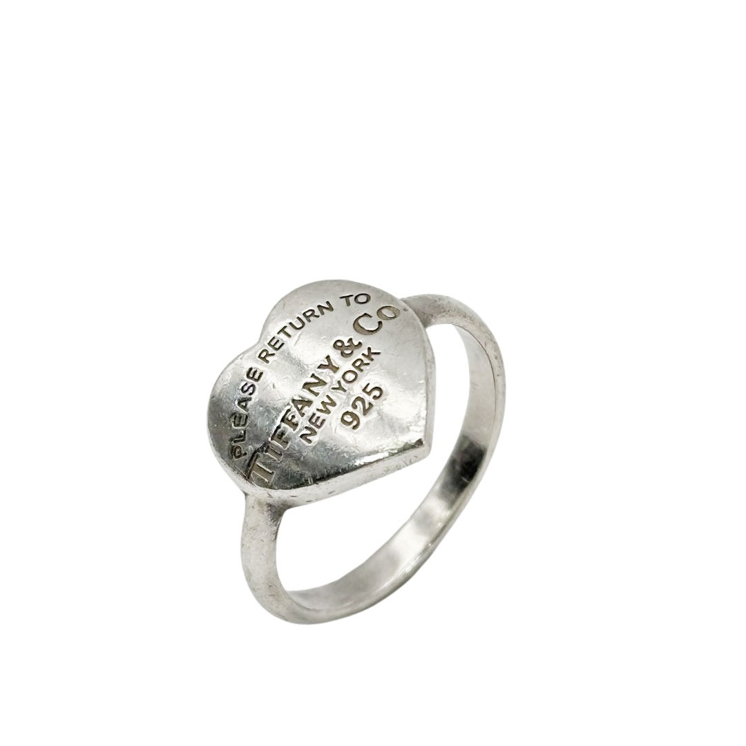 TIFFANY&Co. ティファニー リターントゥ ティファニー ハートリング 指輪 約10号 925 シルバー 2.9g