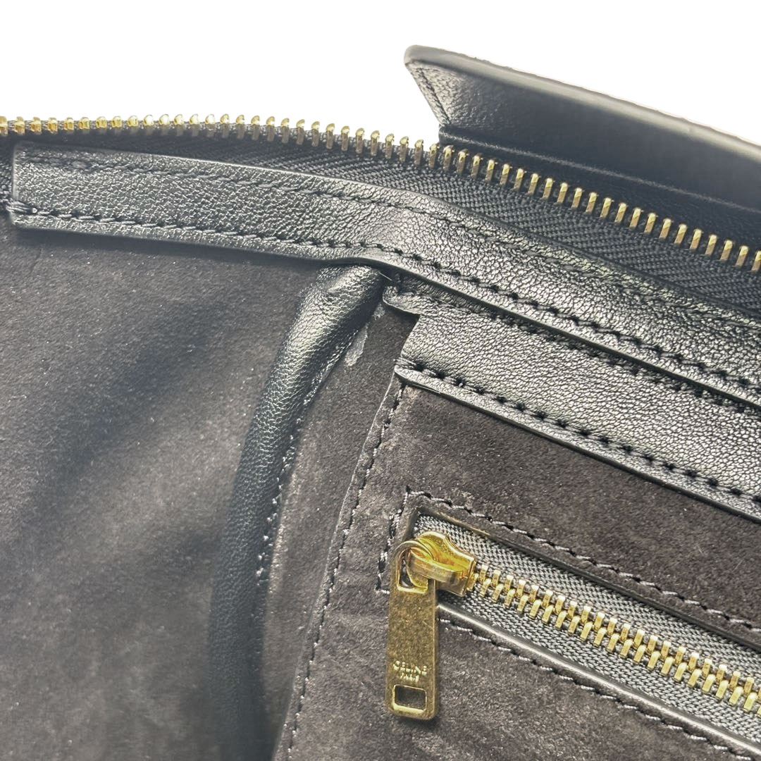 CELINE セリーヌ リトルラゲージ ニューラゲージ 2WAYハンドバッグ グレインドカーフスキン ブラック/ゴールド金具 2026SS