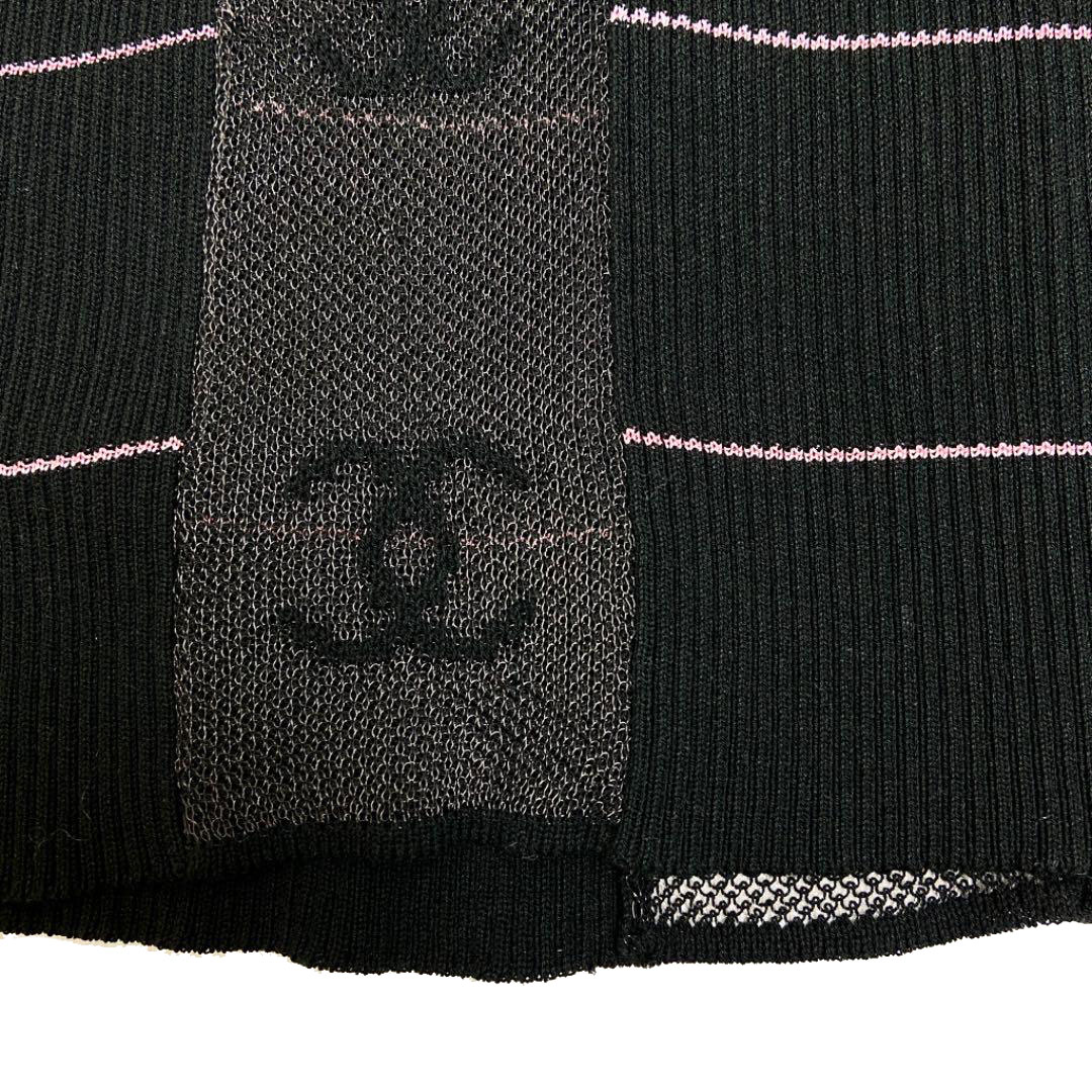 CHANEL シャネル トップス カットソー ココマーク メッシュ 38