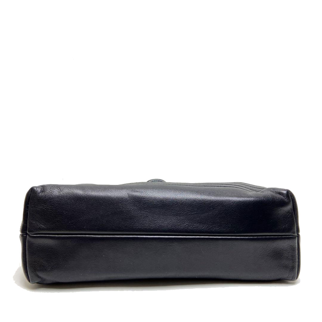 FENDI フェンディ 2WAYショルダーバッグ レザー ブラック ゴールド金具