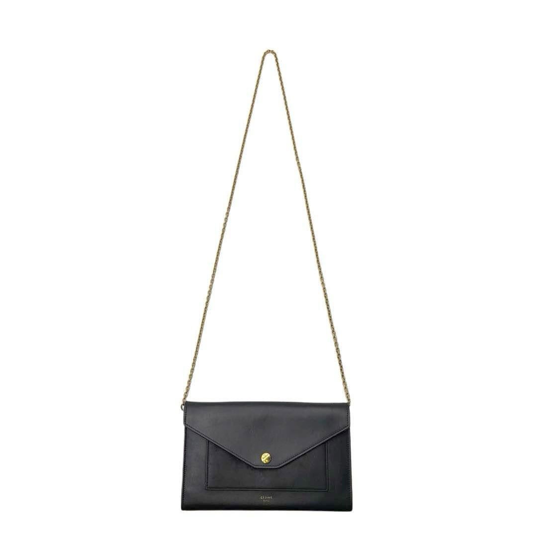 極美品　CELINE ラージフラップウォレット CELINE セリーヌ ラージフラップウォレット カーフスキン 長財布