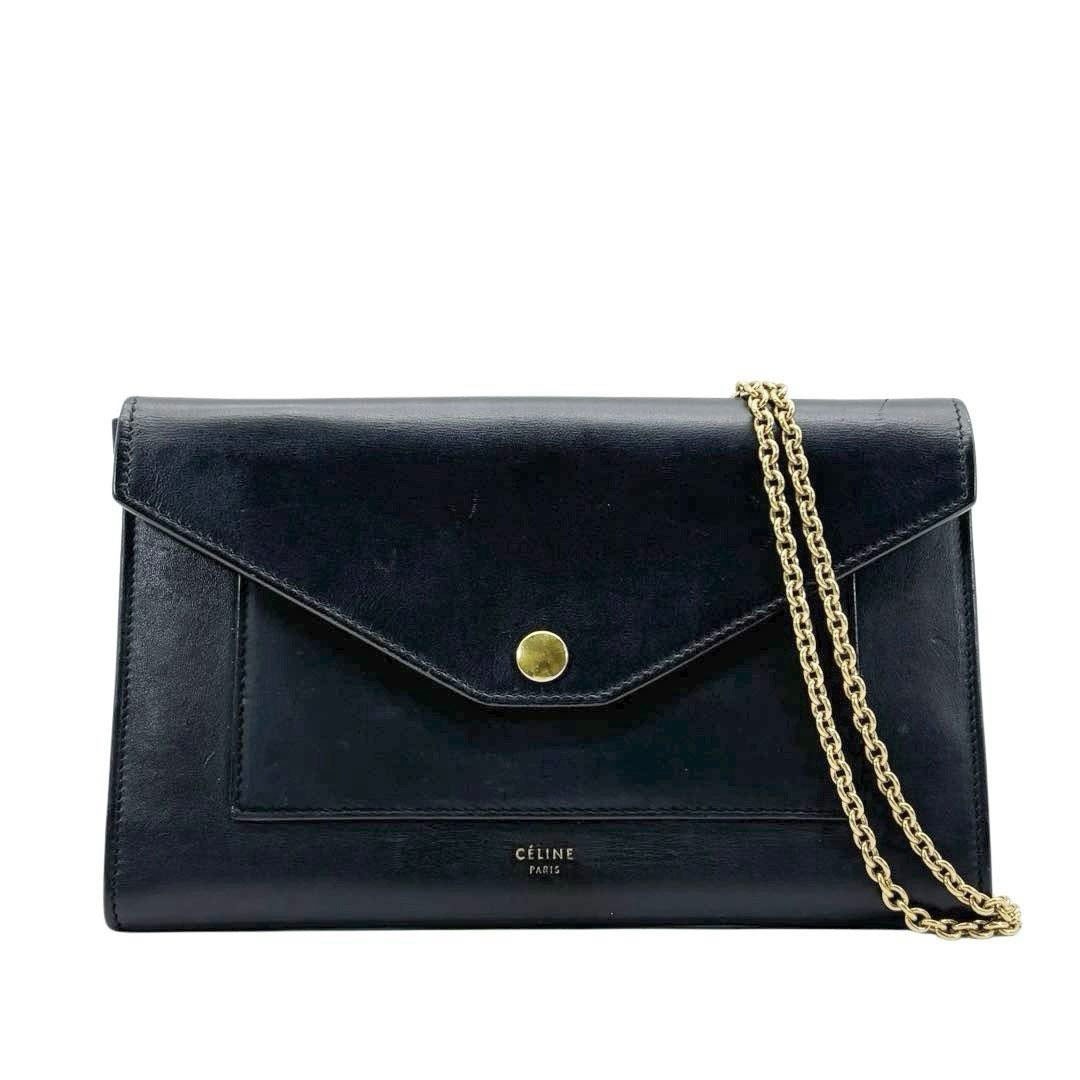 CELINE セリーヌ ポケット ラージ フラップ オン チェーン