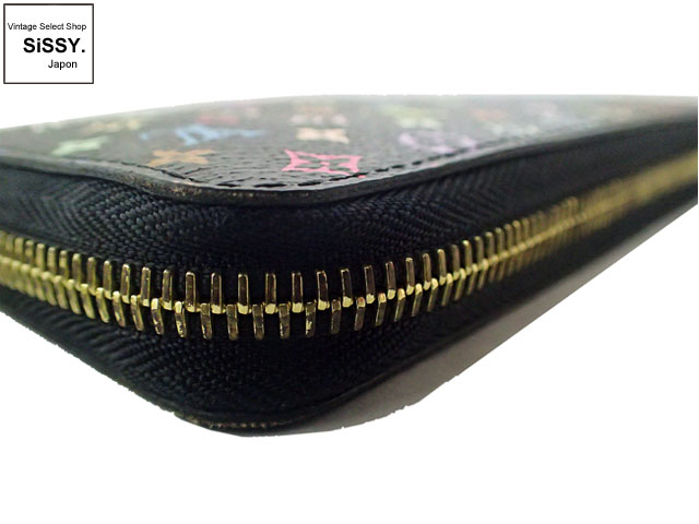 LOUIS VUITTON ルイ・ヴィトン　モノグラム・マルチカラー　ジッピーウォレット 長財布 ノワール×ヴィオレ M60275