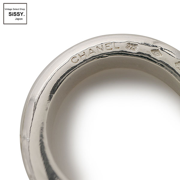 ■シャネル■ 3連リング 指輪 SV925 シルバー ロゴ 約12号 【CHANEL】