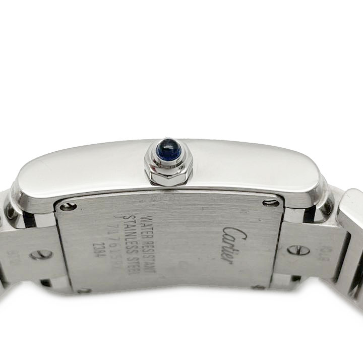 Cartier カルティエ タンクフランセーズSM レディース腕時計 QZ SS シルバー 白文字盤 W51008Q3