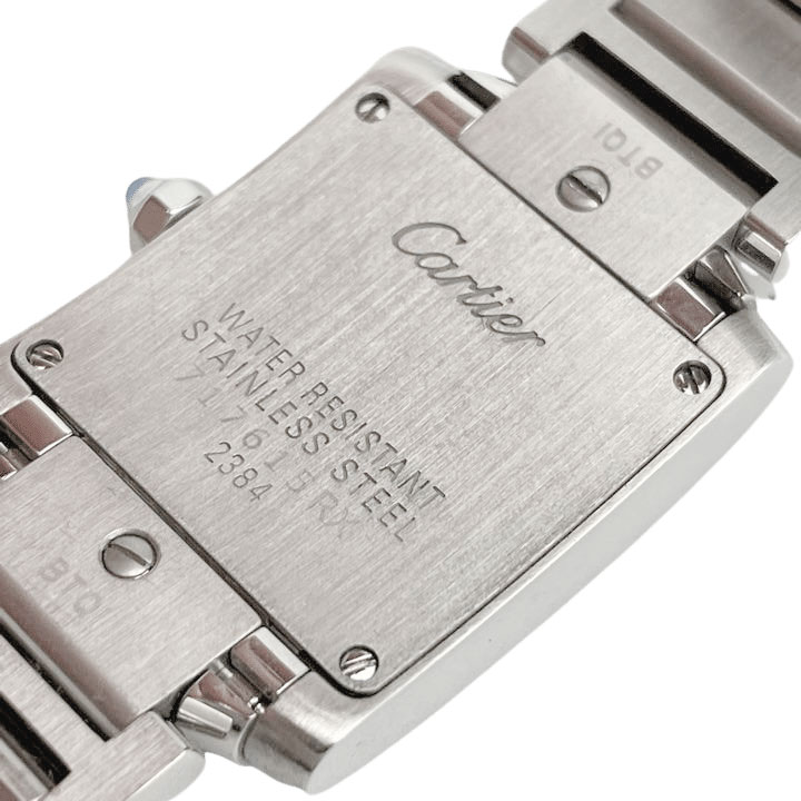 Cartier カルティエ タンクフランセーズSM レディース腕時計 QZ SS シルバー 白文字盤 W51008Q3