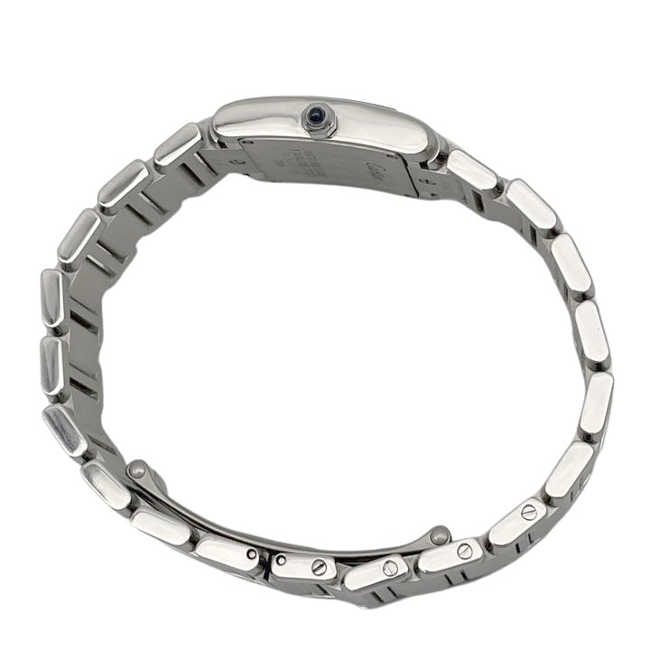 Cartier カルティエ タンクフランセーズSM レディース腕時計 QZ SS シルバー 白文字盤 W51008Q3
