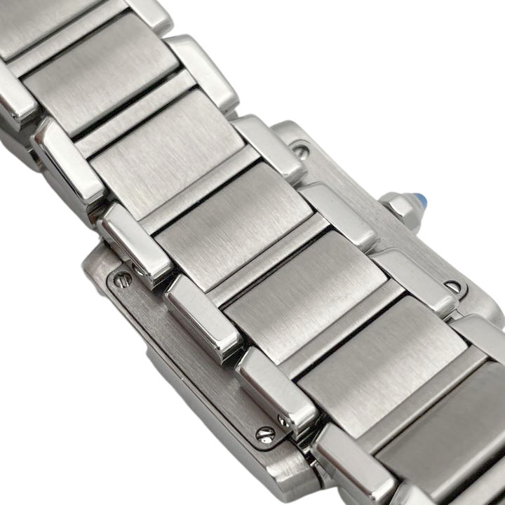 Cartier カルティエ タンクフランセーズSM レディース腕時計 QZ SS シルバー 白文字盤 W51008Q3