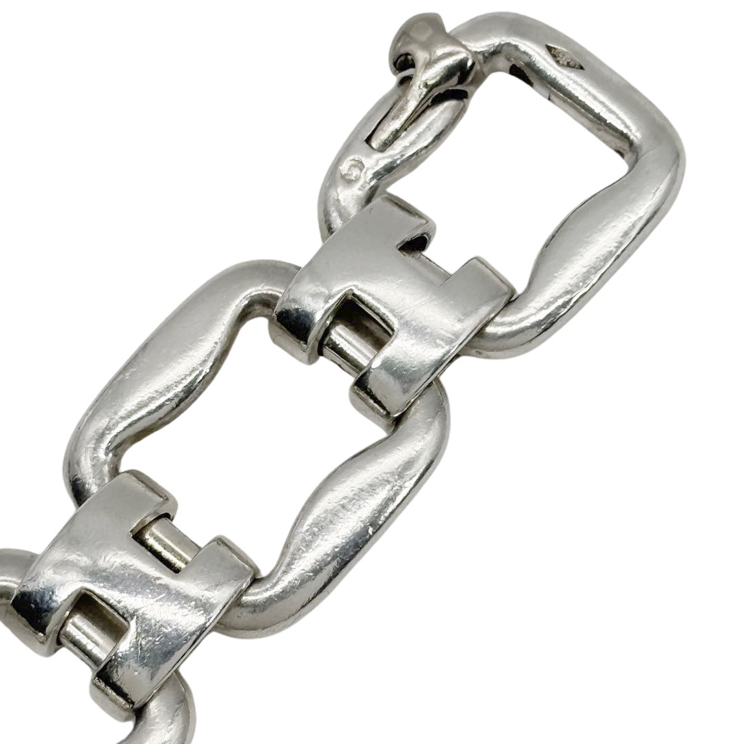 HERMES エルメス ヒストリー ヴィンテージブレスレット シルバー 54.5g