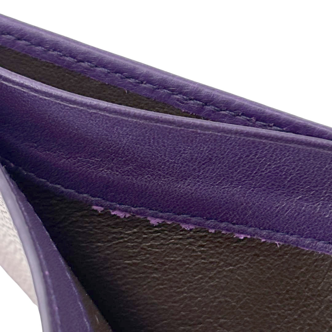 希少 美品 BOTTEGA VENETA パープル 二つ折り財布 クロコダイル 希少 美品 BOTTEGA VENETA パープル 二つ折り財布 クロコダイル 希少