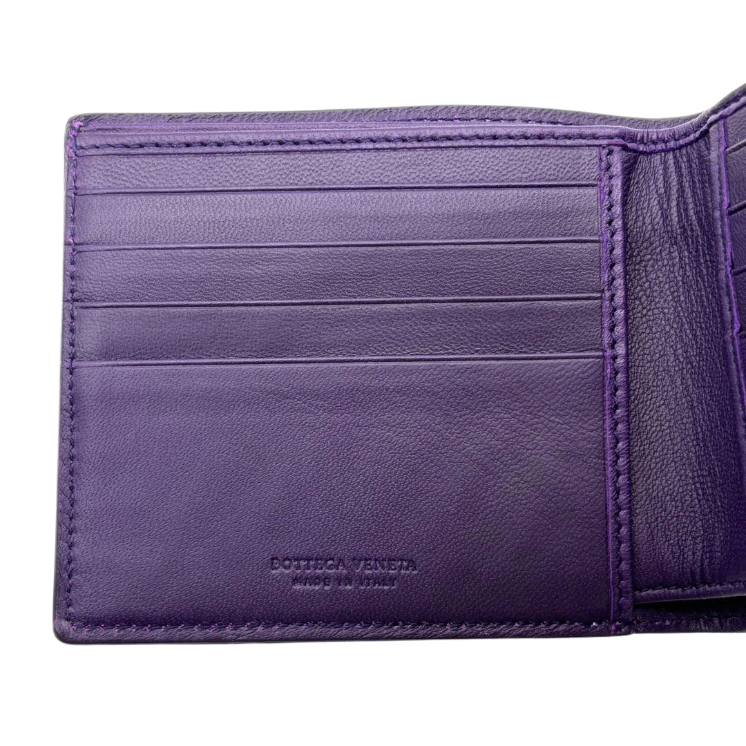 Bottega Veneta 二つ折り財布 パープル BOTTEGA VENETA（ボッテガ・ヴェネタ） 財布 - パープル レディース