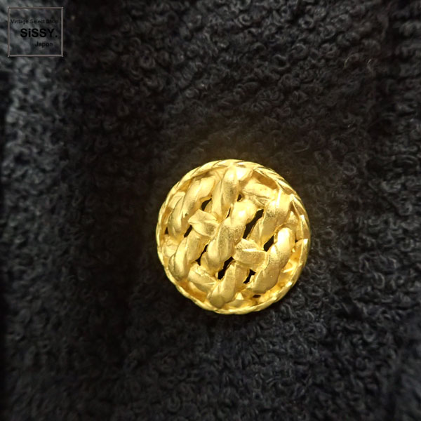 シャネル セットアップ スカートスーツ ウール100% ネイビー 40(M)