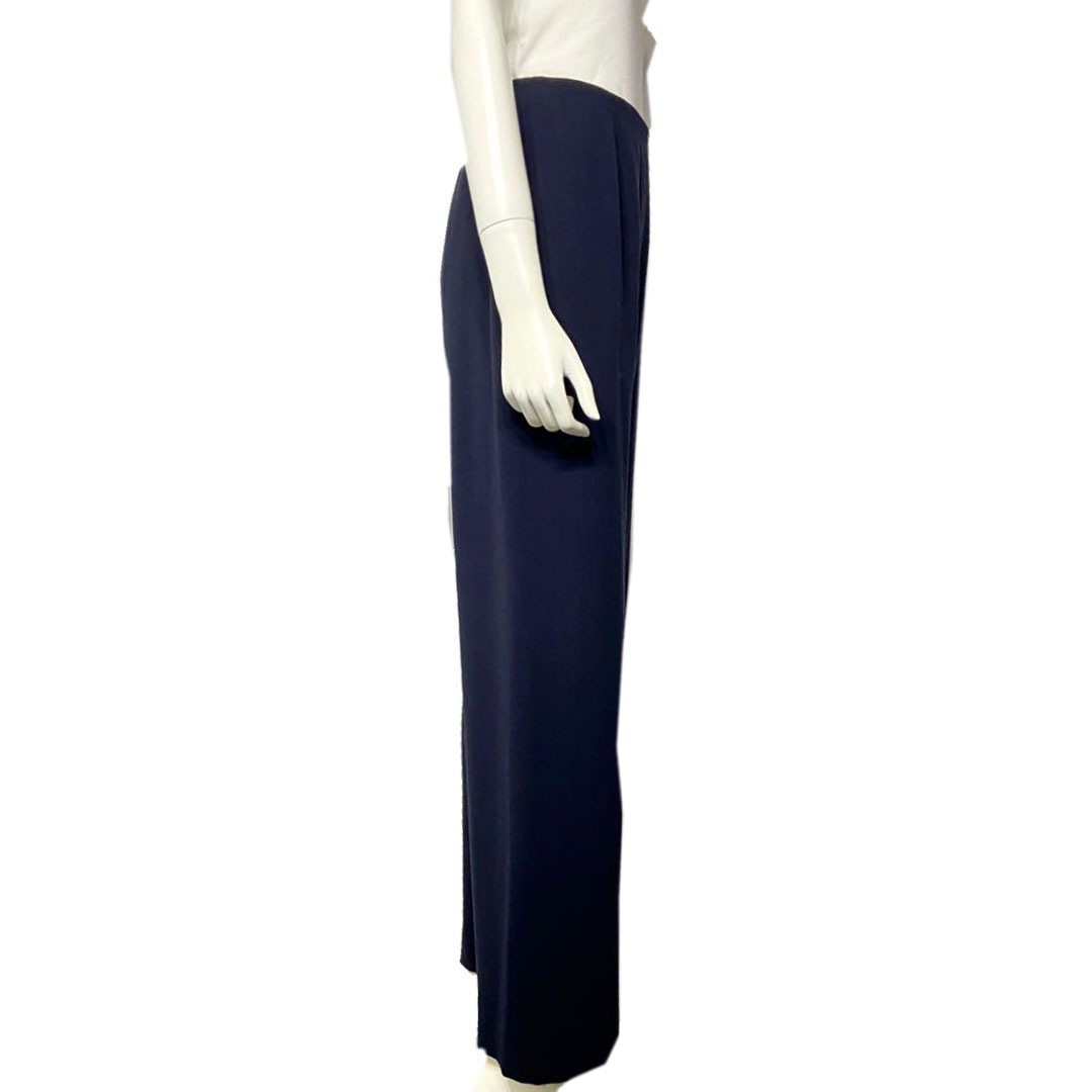 CHANEL シャネル ウールパンツ ネイビー 00C 38 レディース P15068