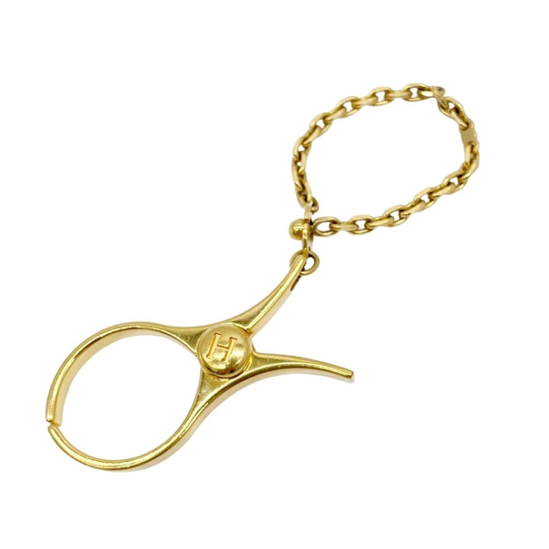 HERMES エルメス グローブホルダー チャーム フィルー（フィロー） ゴールド