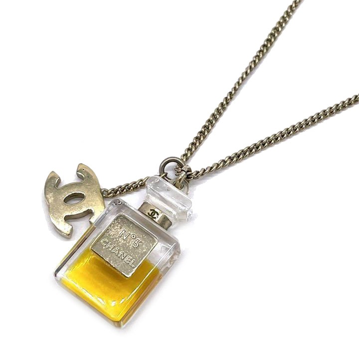 CHANEL シャネル ネックレス No.5 香水モチーフ ゴールド 04A