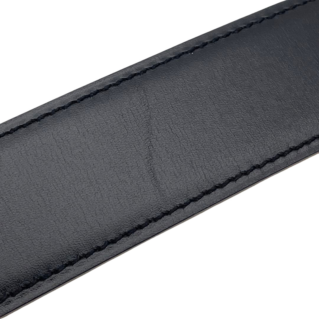 HERMES エルメス Hベルト コンスタンス 65 リバーシブル ボックスカーフ/ヴォーエプソン ブラック/イエロー /マットシルバー金具 □A刻印